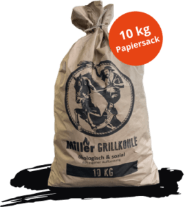 Miller nachhaltige Grillkohle im 10kg Papiersack